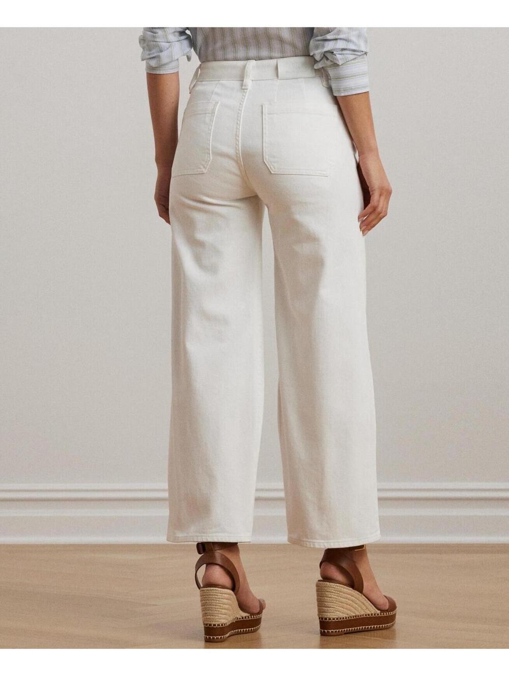 $125 Lauren Ralph Woman’s Jeans White Size 10 - Picture 5 of 11